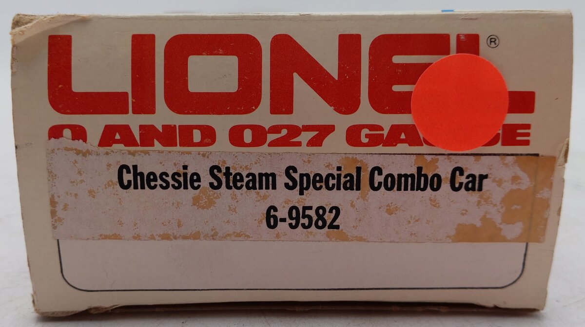 Lionel 6-9582 O Gauge Chessie Steam Special Combination Car #9582 EX/Box