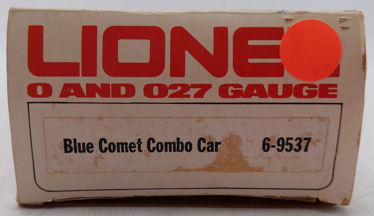 Lionel 6-9537 O Gauge Blue Comet "Halley" Combine Car EX/Box