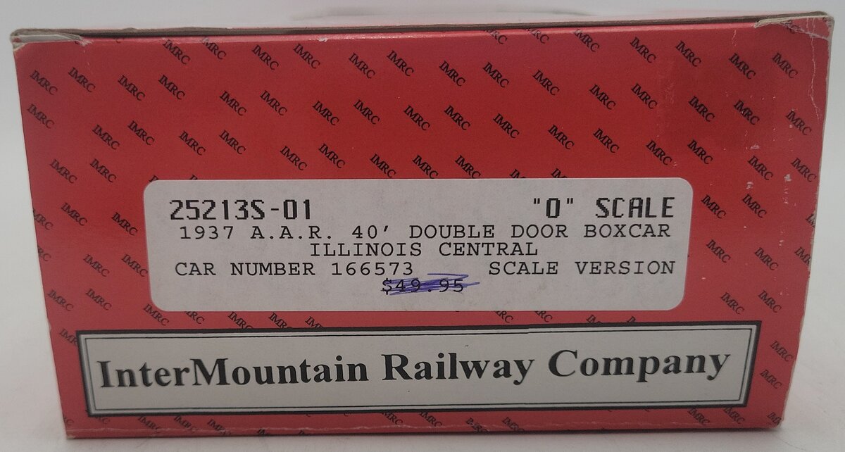 InterMountain 25213S-01 O Illinois Central 1937 A.A.R. 40' Double Door Boxcar EX/Box