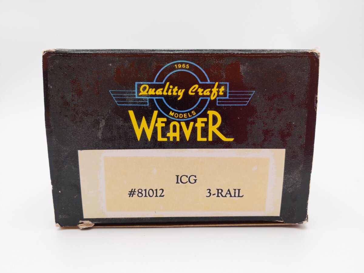 Weaver O Scale Illinois Central Gulf Gulf 4 Bay ACF Hopper Car #81012 (2-Rail) EX/Box