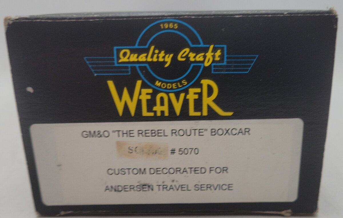 Weaver O Scale Gulf Mobile & Ohio Boxcar #5070 (2 Rail) LN/Box