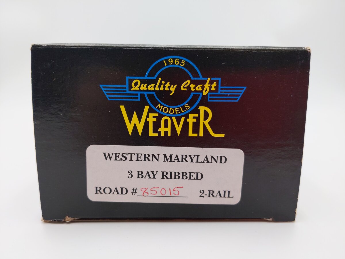 Weaver O Scale Western Maryland 3 Bay Ribbed Hopper #85015 (2-Rail) EX/Box