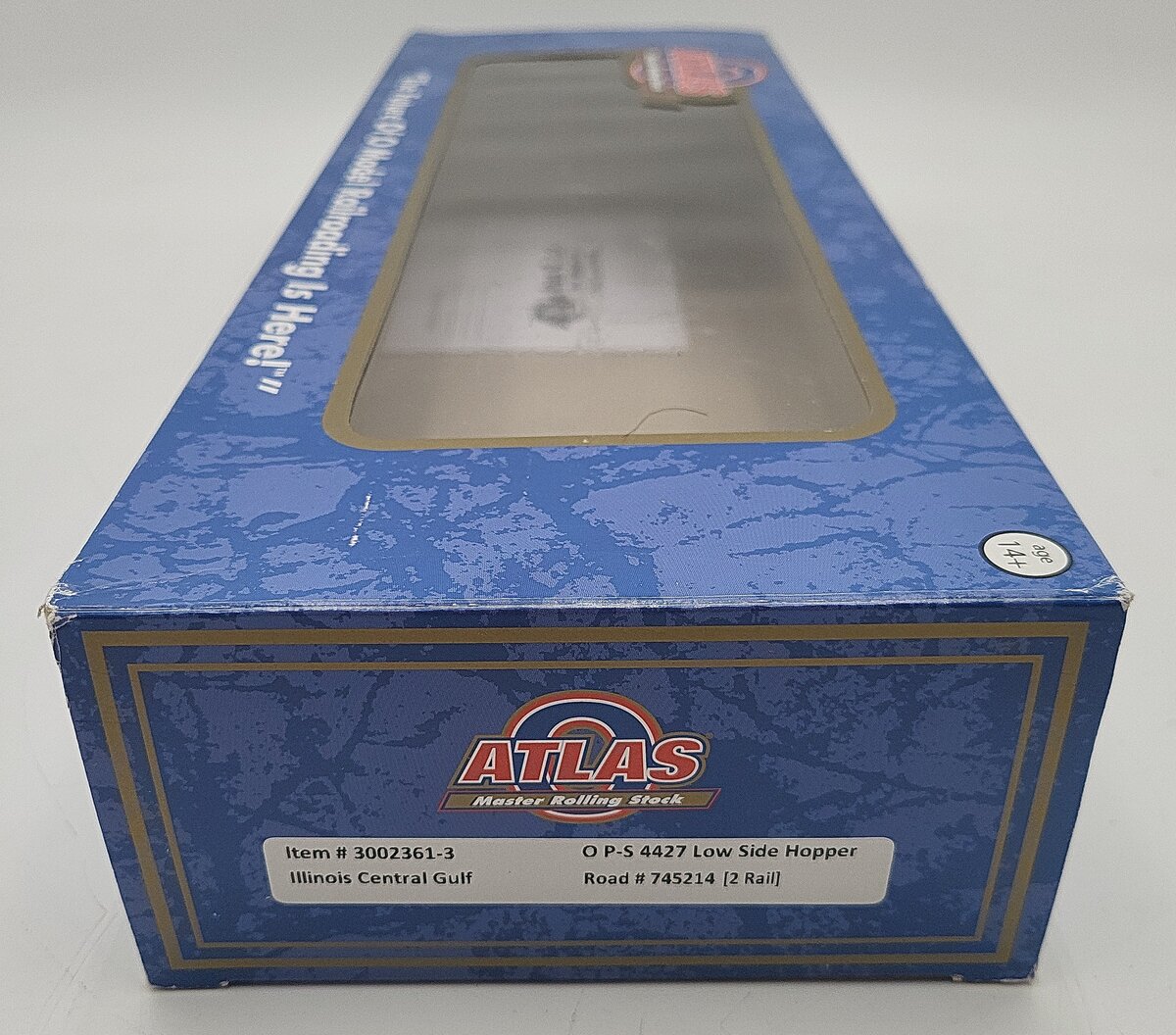 Atlas 3002361-3 O Illinois Central Gulf PS-4427 Low Side Hopper #745214 2-rail LN/Box