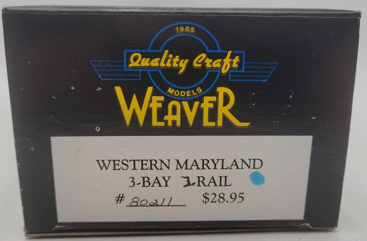 Weaver O Scale Western Maryland Hopper Car #80211 - 2 Rail EX/Box