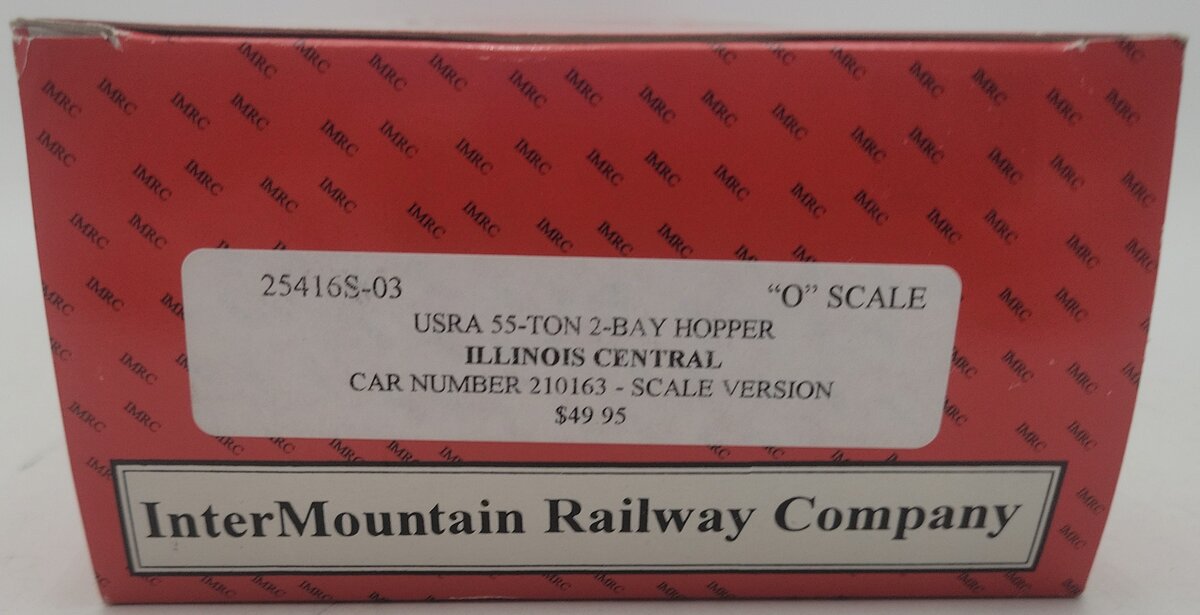 InterMountain 25416S-03 O IC USRA 55-Ton 2-Bay Hopper #210163 (2-Rail) EX/Box
