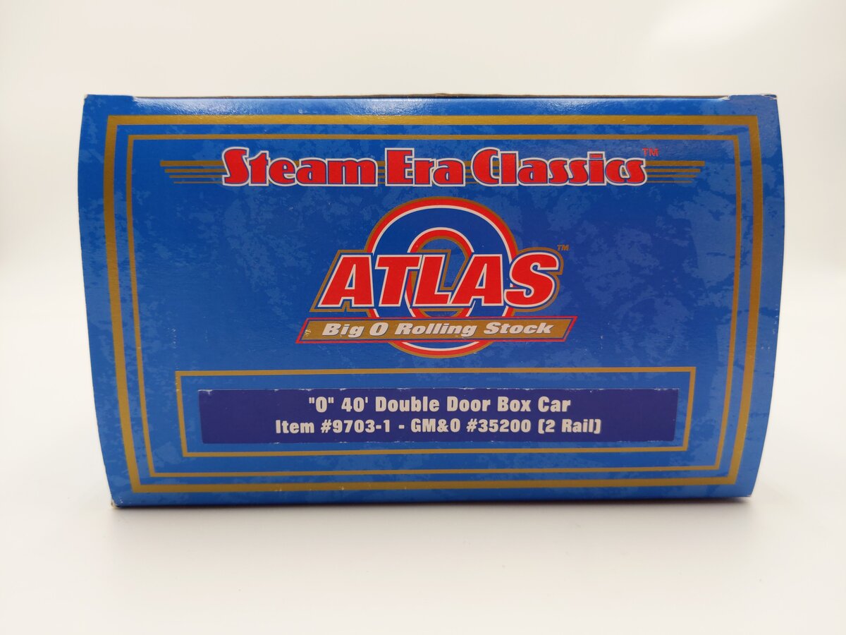 Atlas 9703-1 O Scale Gulf Mobile & Ohio 40' Double Door Boxcar #35200 (2-Rail) EX/Box