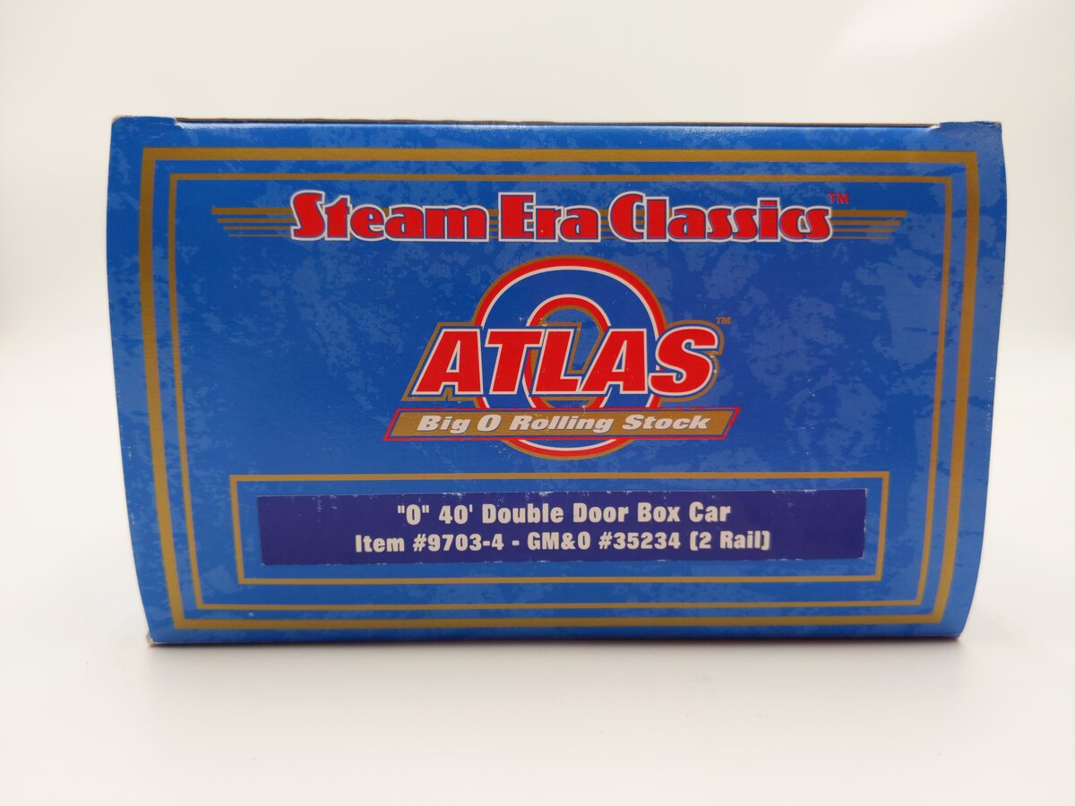 Atlas 9703-4 O Scale GM&O 40' Double Door Box Car #35234 (2-Rail) EX/Box