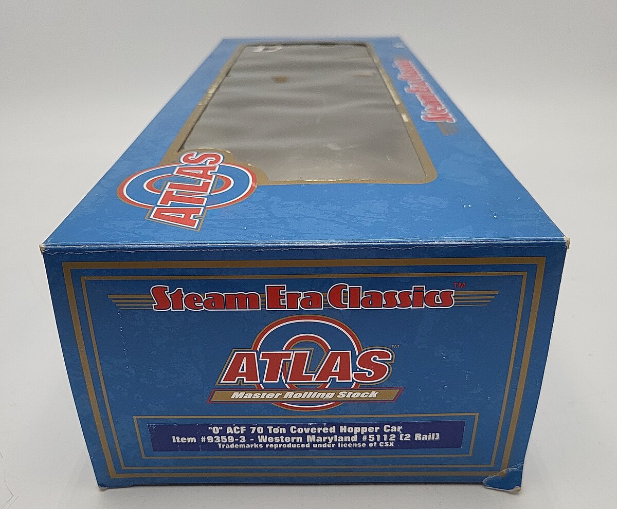 Atlas 9359-3 O Scale Western Maryland Hopper Car #5112 2-Rail LN/Box