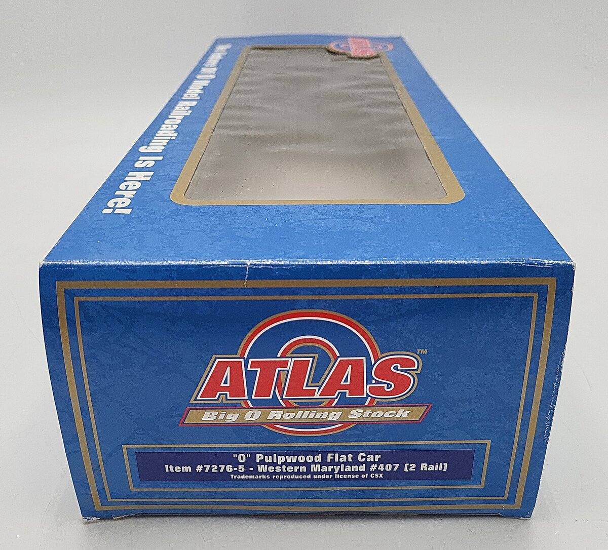 Atlas 7276-5 O Scale Western Maryland Lumber Car #407 2-Rail LN/Box