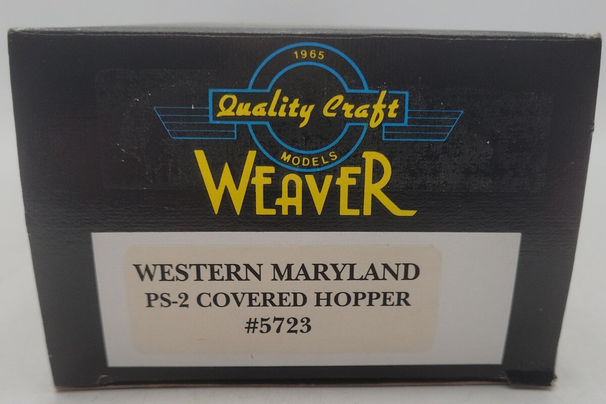 Weaver 5723 Western Maryland PS-2 2-Rail Covered Hopper #5723 EX/Box