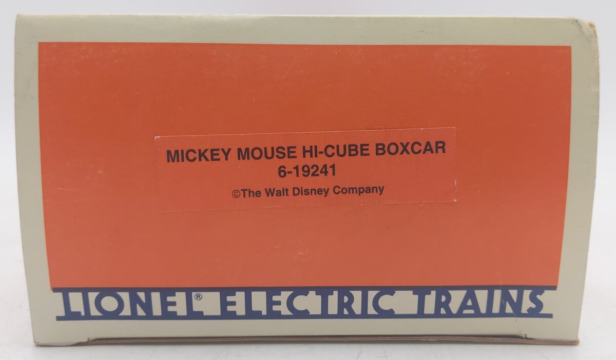 Lionel 6-19241 O Gauge Disney Mickey Mouse Hi Cube Boxcar #19241 EX/Box