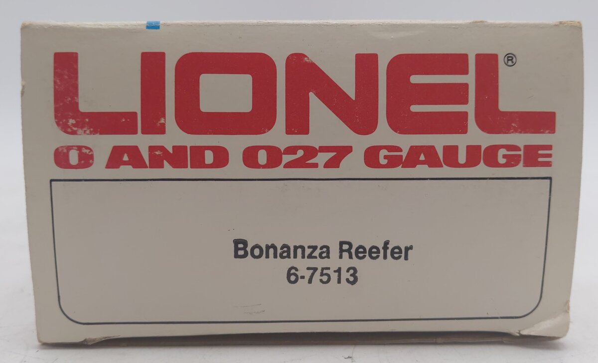 Lionel 6-7513 O Gauge Bonanza Refrigerator Car #7513 LN/Box
