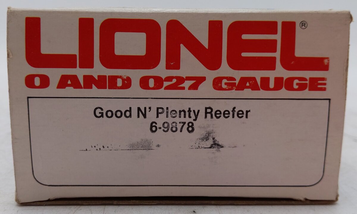 Lionel 6-9878 O Gauge Good & Plenty Billboard Reefer Car EX/Box