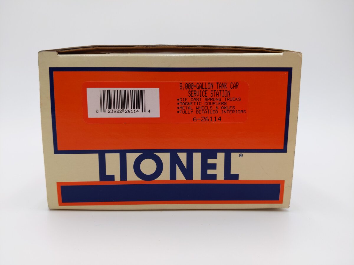 Lionel 6-26114 O "Lionel Smoke Fluid" Service Station Tank Car EX/Box