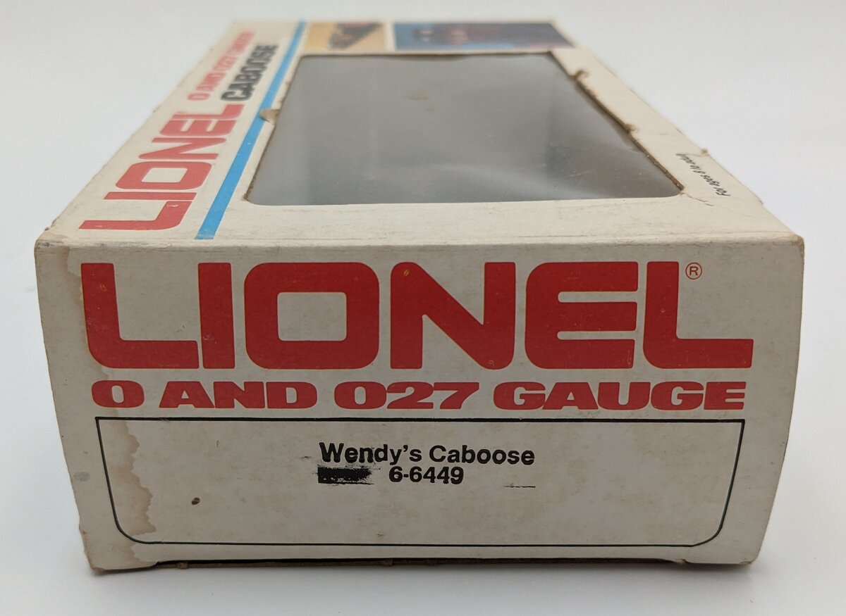 Lionel 6-6449 O Gauge Wendy's N5C Caboose VG/Box