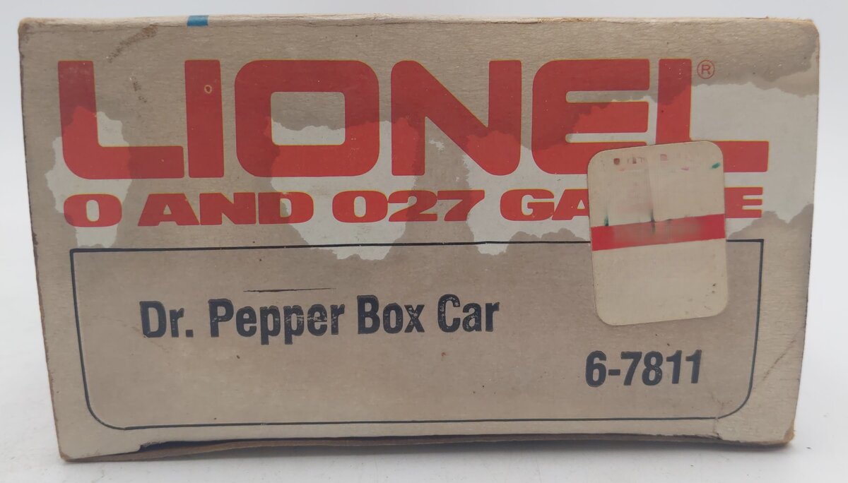 Lionel 6-7811 O Gauge Dr. Pepper Boxcar #7811 EX/Box