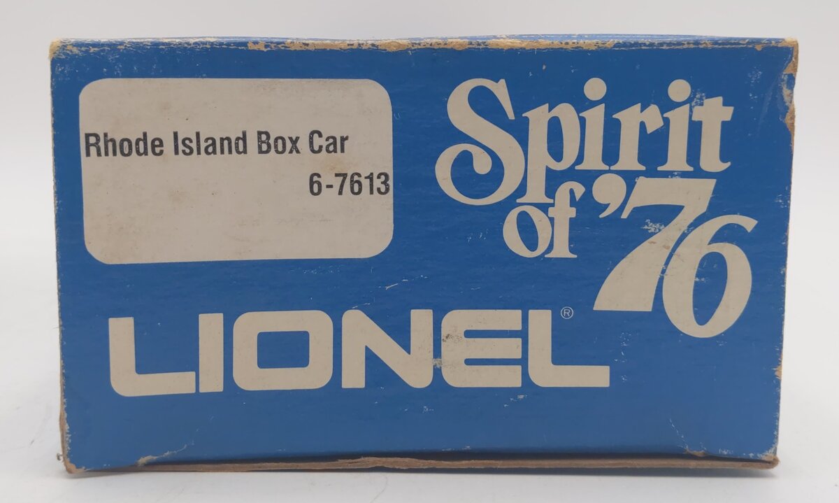 Lionel 6-7613 O Gauge Spirit of 76 State of Rhode Island Boxcar #7613 VG/Box