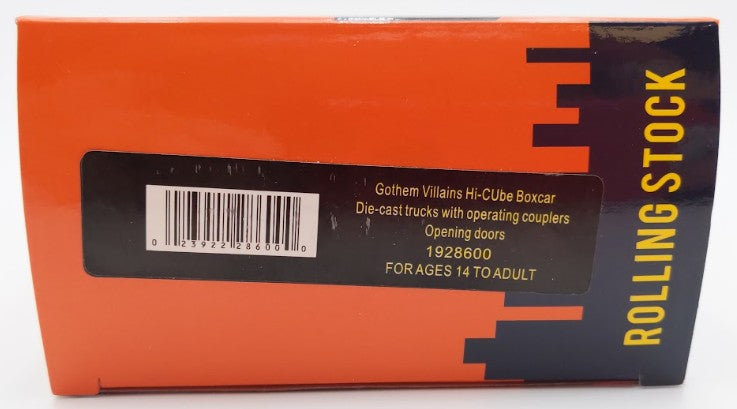 Lionel 1928600 O Gauge Batman Classic Gotham City Villains Hi-Cube Boxcar LN/Box