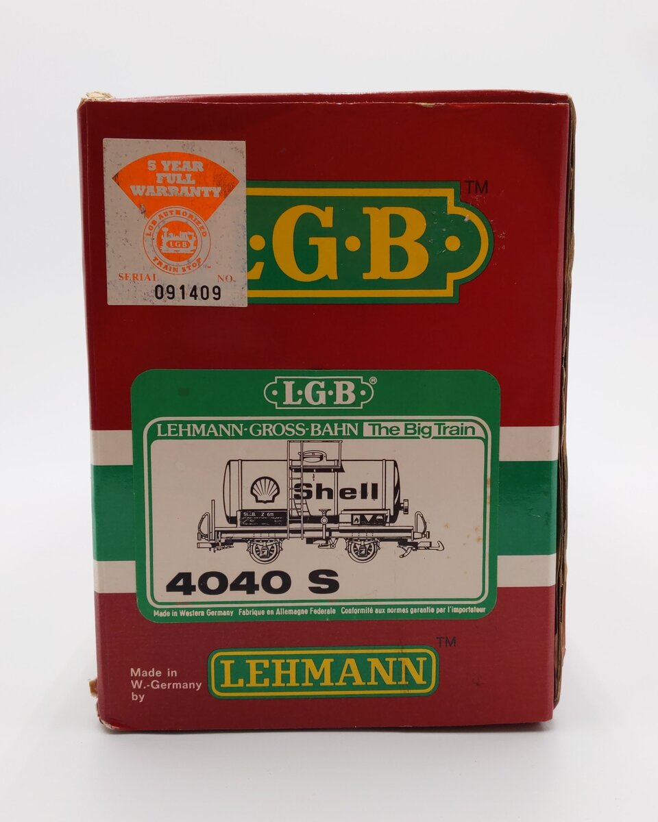 LGB 4040S G Gauge Shell Single Dome Short Tank Car EX/Box