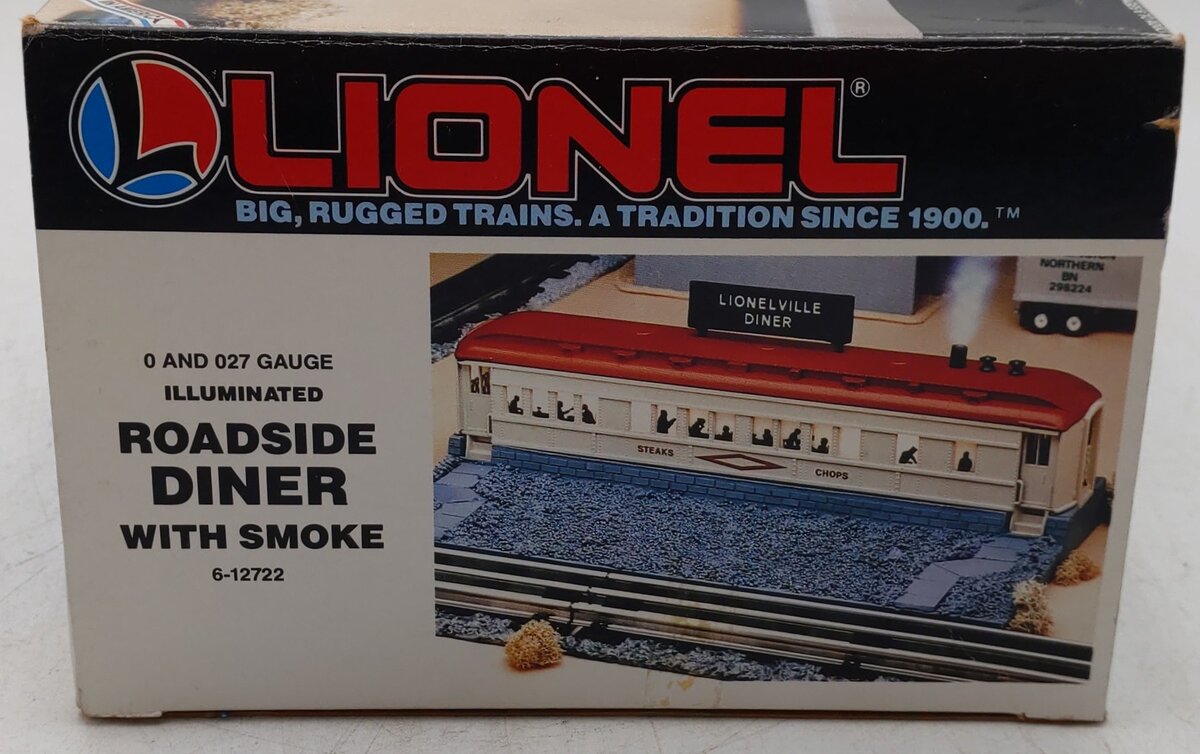 Lionel 6-12722 O Gauge Illuminated Roadside Diner w/Smoke Stack EX/Box