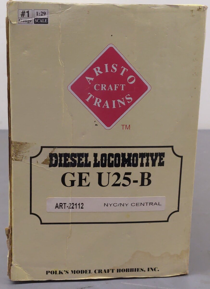 Aristo-Craft 22112 New York Central U25B Diesel Locomotive #2504 EX/Box