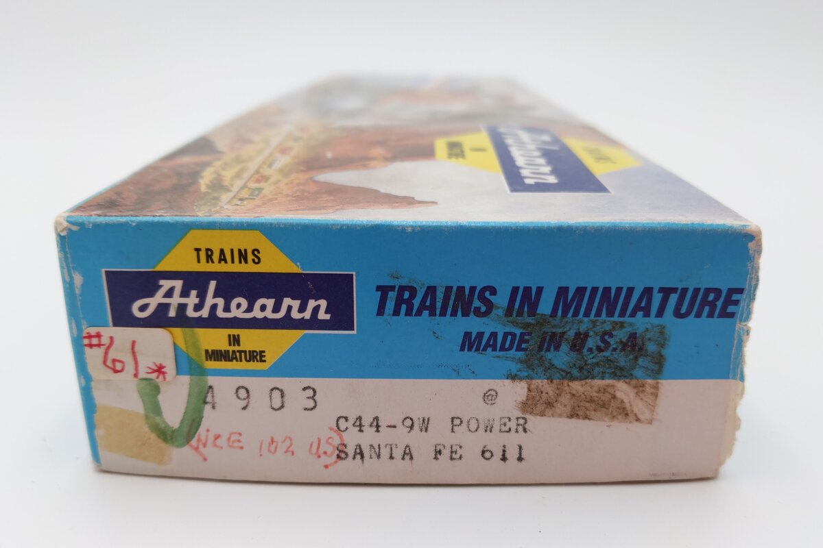 Athearn 4903 HO Custom Weathered Santa Fe C44-9W PWR Diesel Loco #611 w/DCC EX/Box