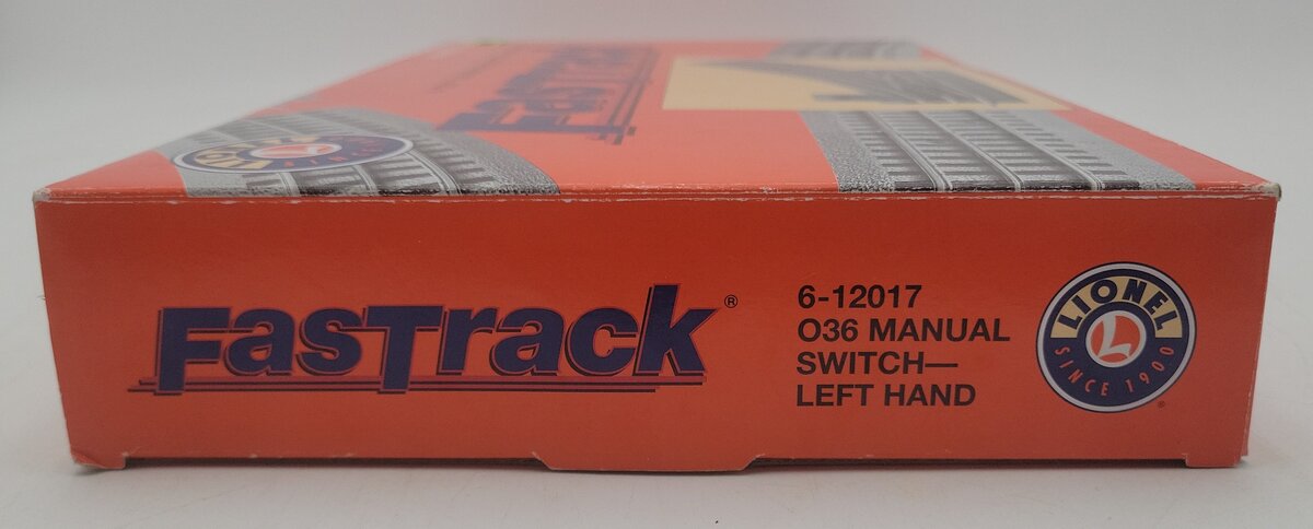 Lionel 6-12017 O36 FasTrack Left Hand Manual Switch Turnout EX/Box