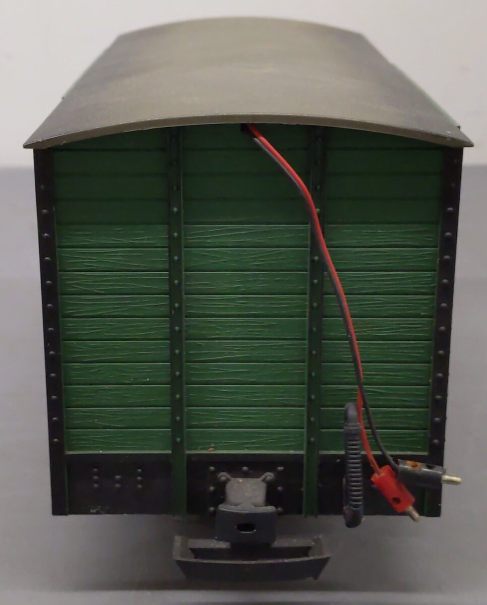 LGB 4135S G Scale Boxcar with Steam Sounds VG