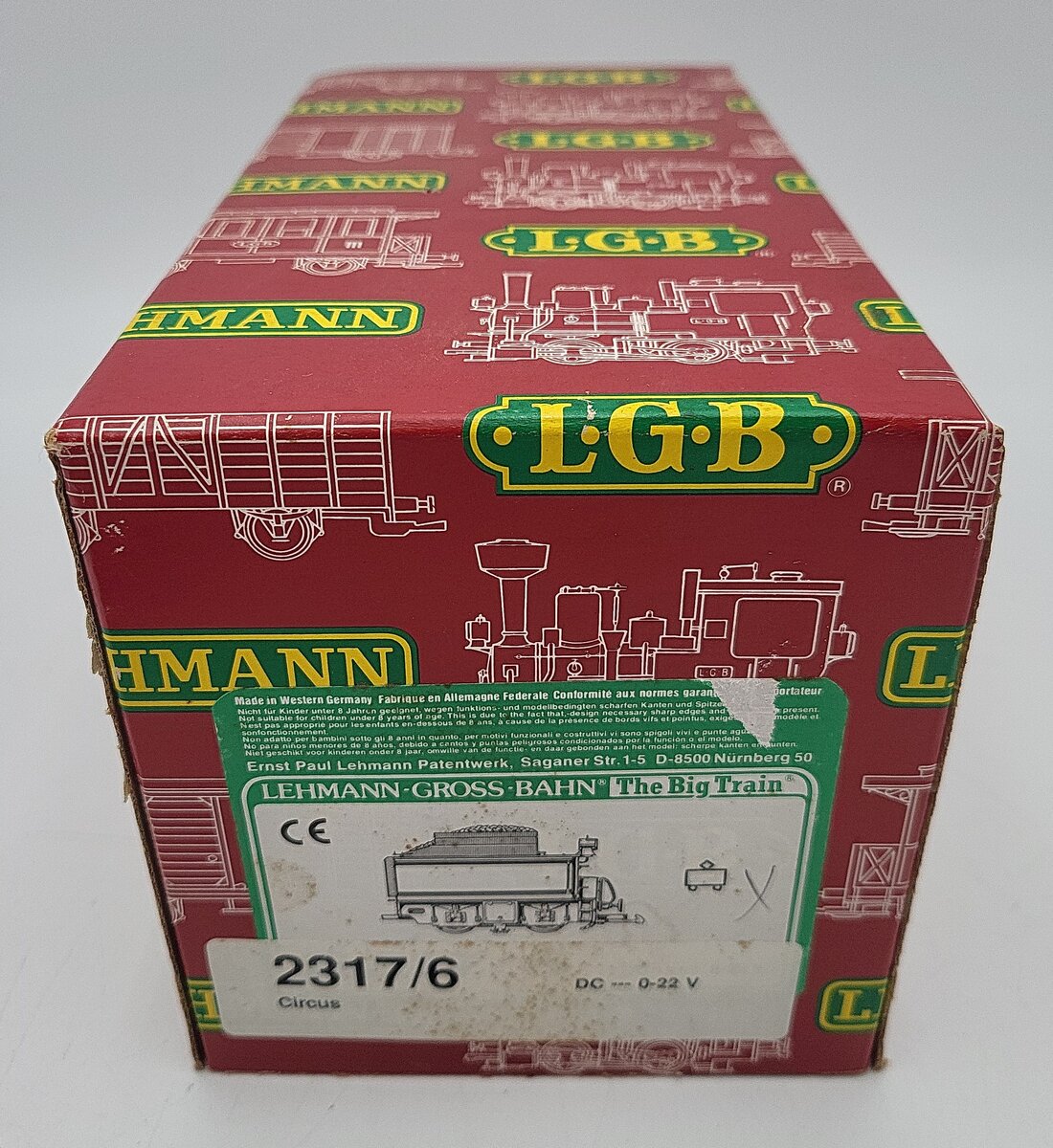 LGB 2317/6 Powered Circus Coal Tender VG/Box