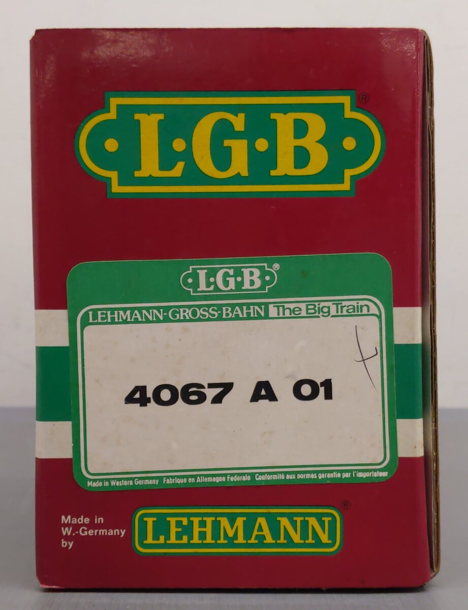 LGB 4067-A01 G Scale Union Pacific Boxcar #95745 EX/Box