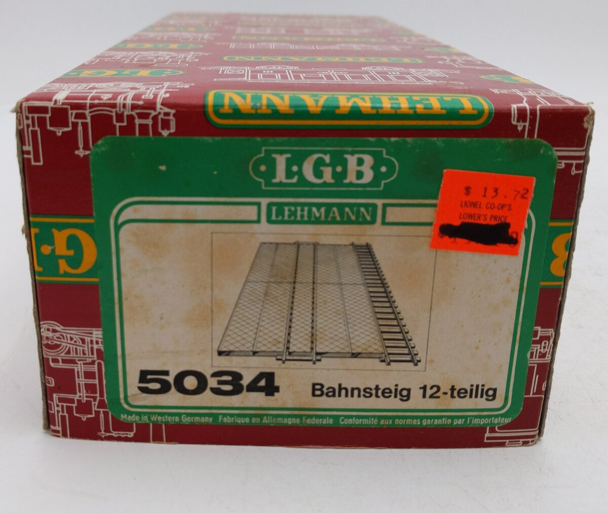 LGB 5034 G Scale Gray Plastic Platform Set EX/Box