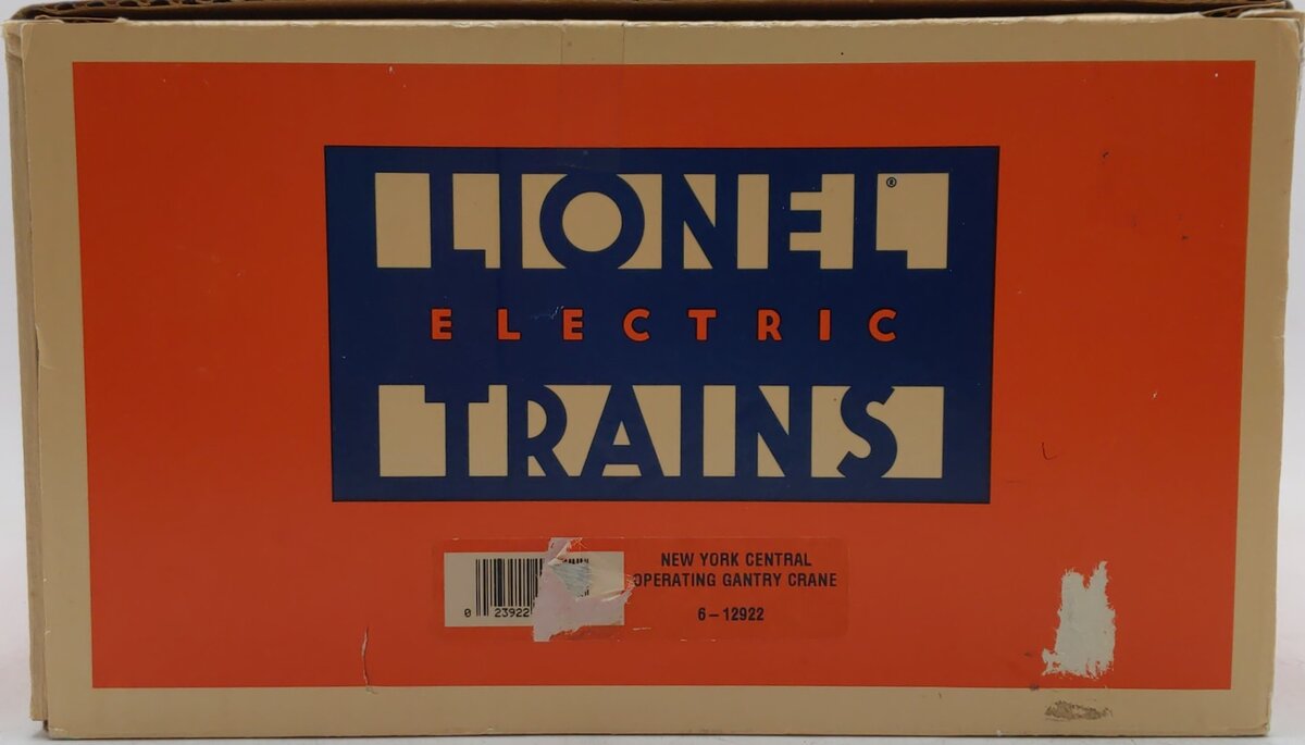 Lionel 6-12922 New York Central Operating Remote Gantry Crane EX/Box