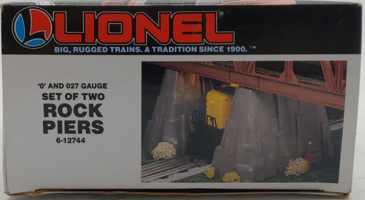 Lionel 6-12744 O Rock Piers (Pack of 2) LN/Box