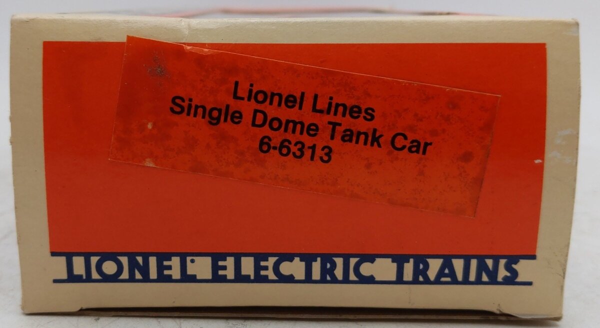 Lionel 6-6313 O Gauge Lionel Lines Single Dome Tank Car EX/Box
