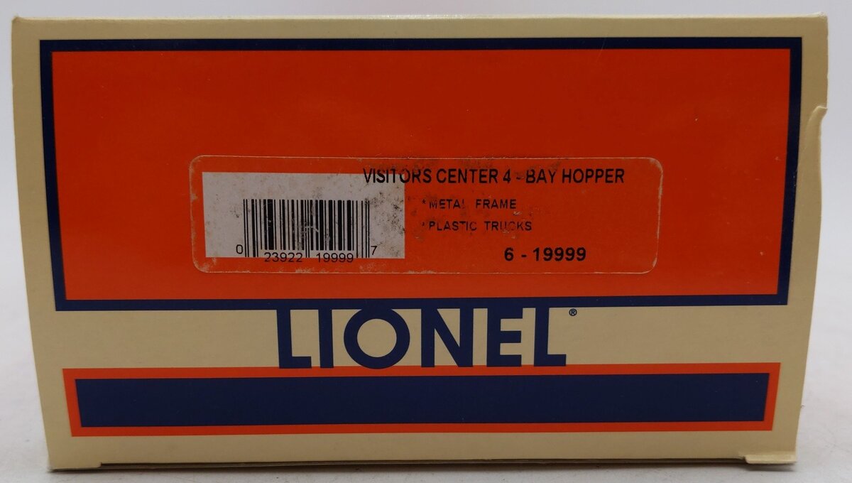 Lionel 6-19999 O Gauge Visitors Center 4-Bay Hopper #240411 EX/Box