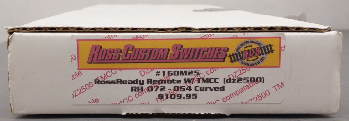 Ross 160M25 O 072-054 Right Hand Curved Switch Turnout with DZ-2500 VG/Box
