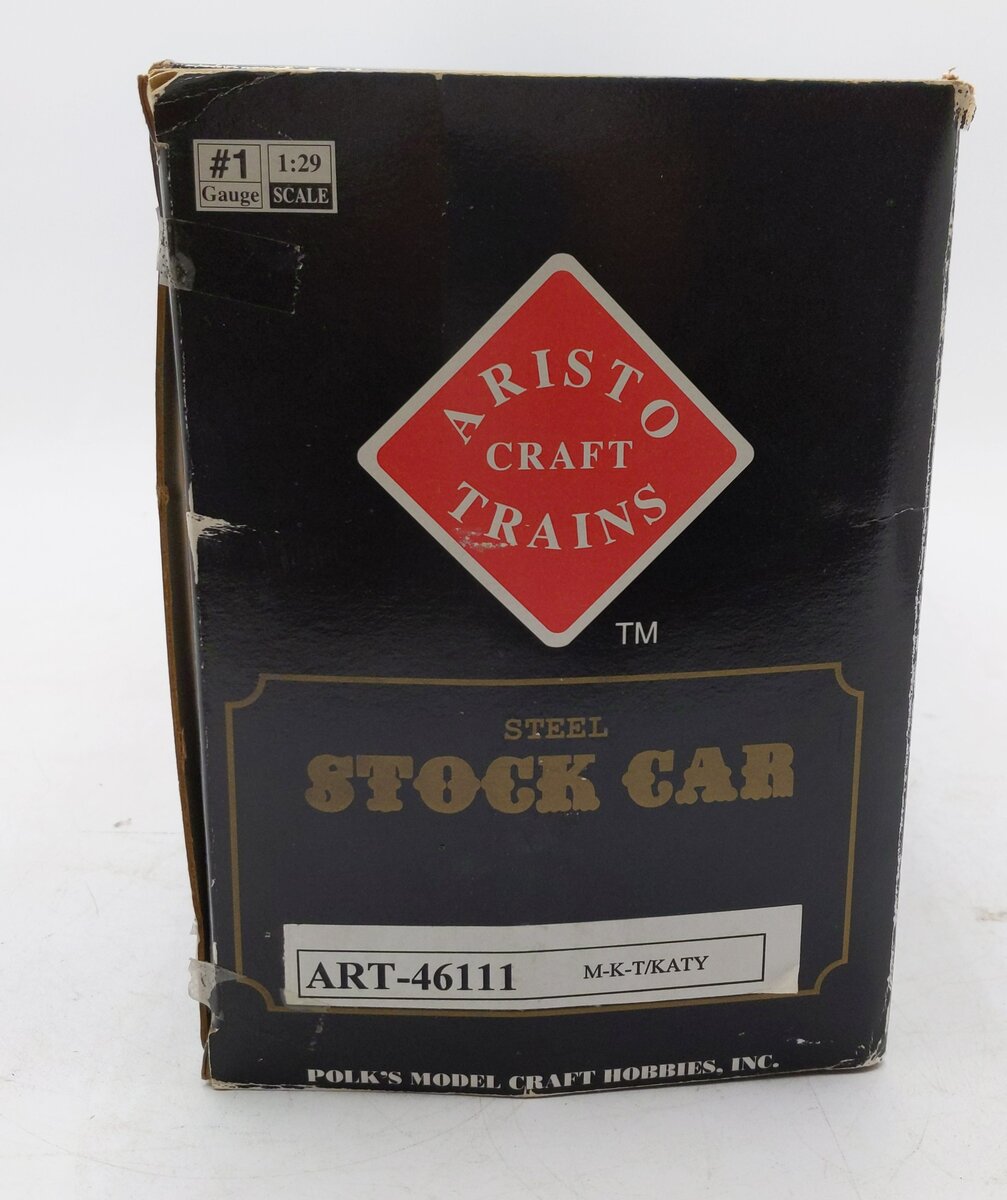 Aristo-Craft 46111 G Scale Missouri-Kansas-Texas Stock Car #46111 EX/Box