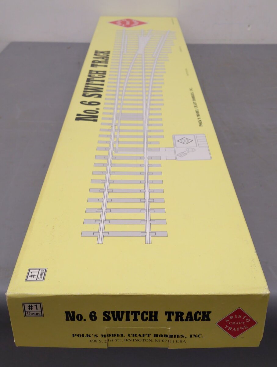 Aristo-Craft 30340 G Scale # 6 Brass Left Hand Manual Switch Turnout VG/Box