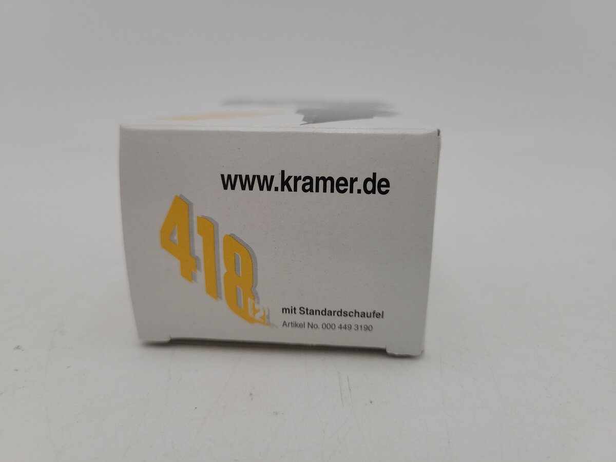 NZG 483 1:64 Scale Black & Yellow Kramer Allrad 418 Wheel Loader Die Cast EX/Box