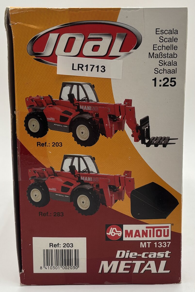 Joal 203 1:25 Manitou MT 1337 SL Turbo telehandler LN/Box
