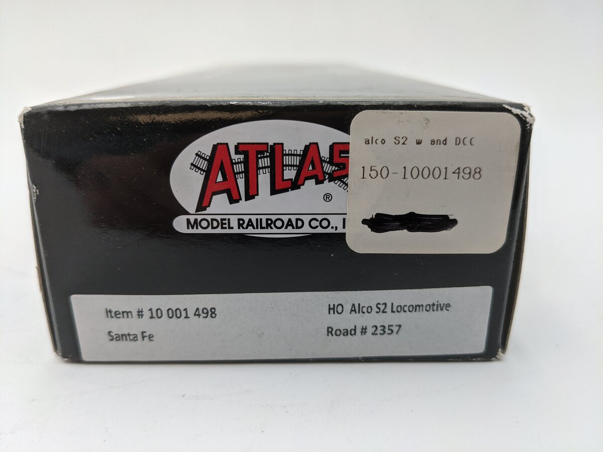 Atlas 10001498 HO Scale Atchison Topeka Santa Fe Alco S-2 DCC #2357 EX/Box