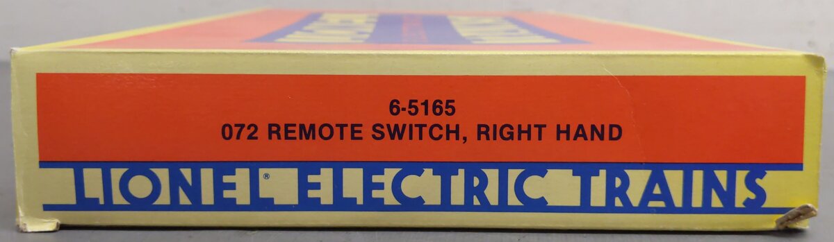 Lionel 6-5165 O72 Right Hand Remote Switch Turnout EX/Box