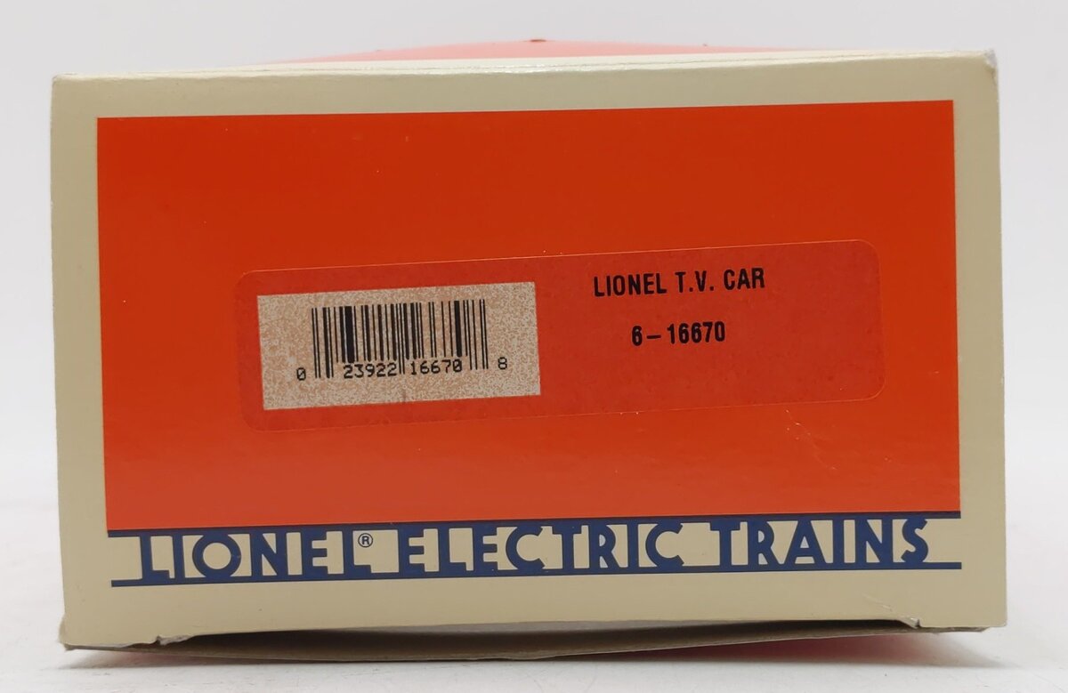Lionel 6-16670 O Gauge Operating TV Car #16670 EX/Box
