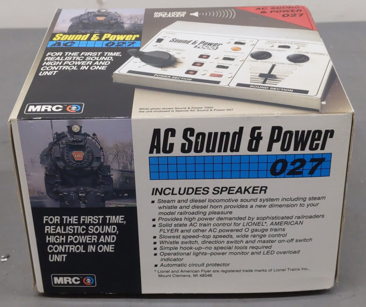 MRC AH106 O AC Sound & Power 027 Train Power Supply / Transformer EX/Box