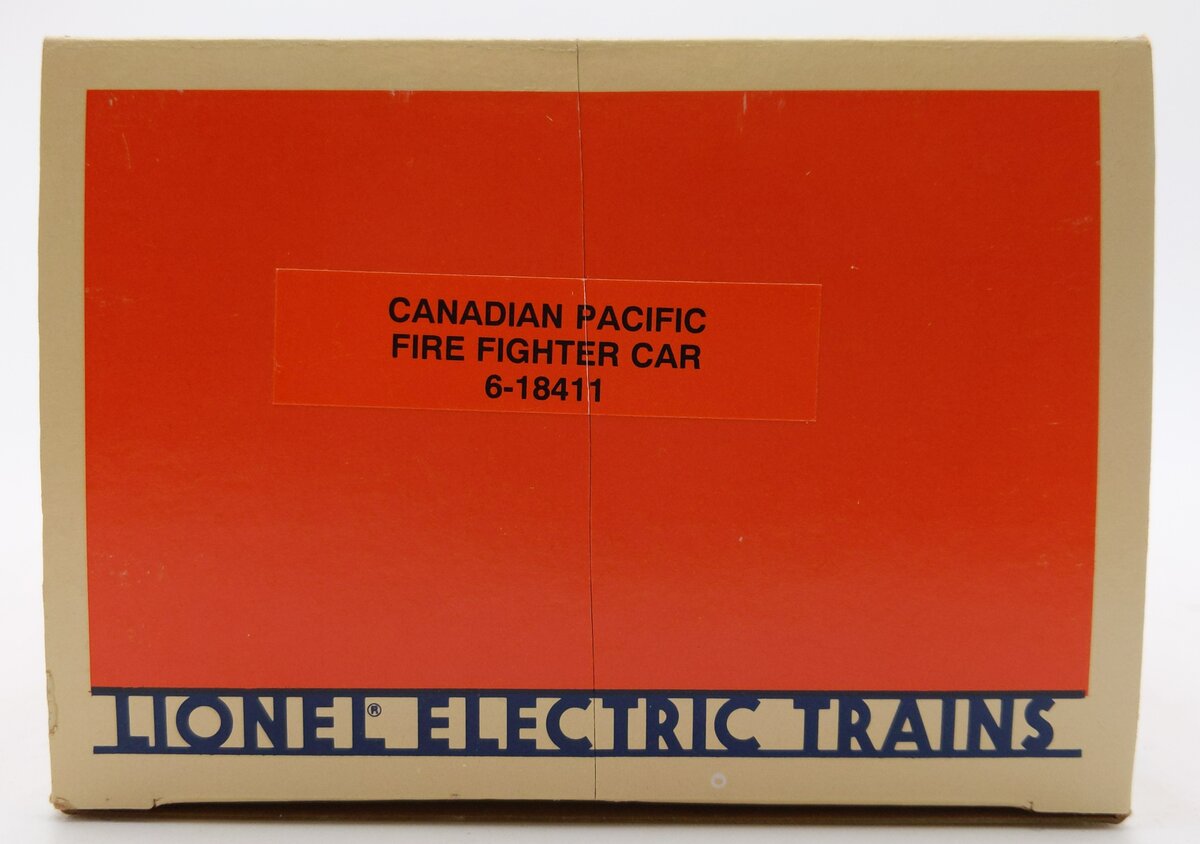 Lionel 6-18411 O Gauge Canadian Pacific Fire Fighter Car #18411 LN/Box