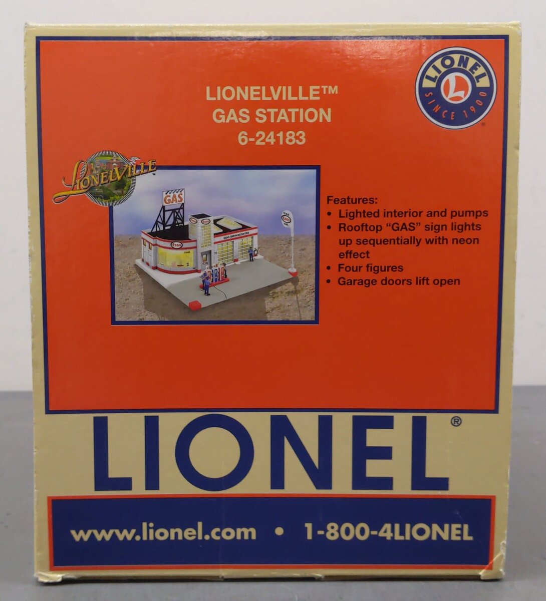 Lionel 6-24183 O Gauge Lionelville Esso Gas Station VG/Box