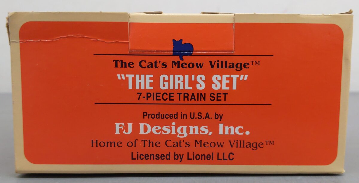 Lionel Cat's Meow Village The Girl's 6 Piece Wooden Block Set LN/Box