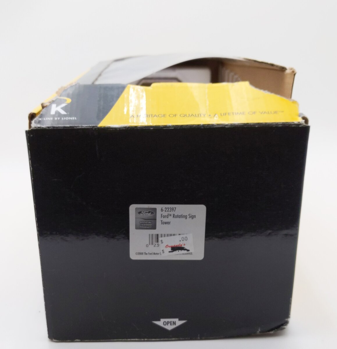 K-Line K-013106 O/O27 Ford Tower With Rotating Illuminated Sign LN/Box