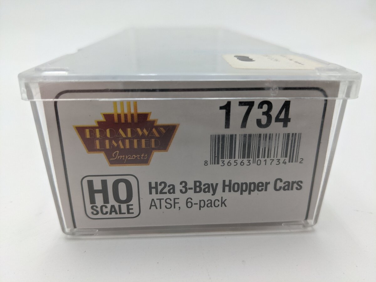Broadway Limited 1734 HO Scale Santa Fe Class H2a 3-Bay Hopper # 181113 EX/Box