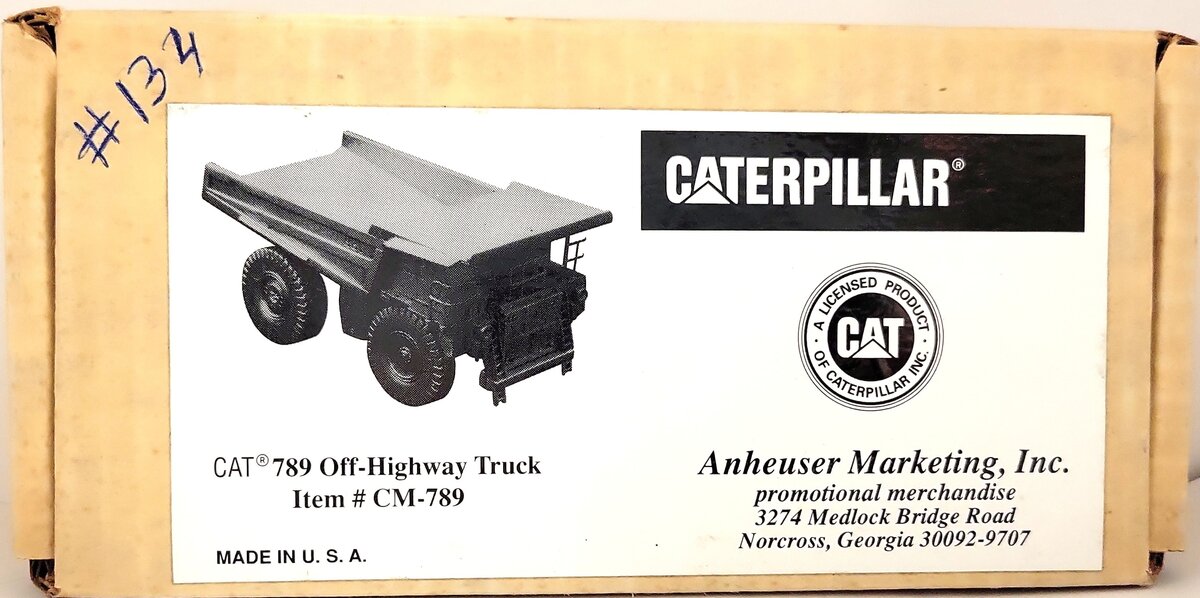 Anheuser Marketing Pewter CAT CM789 789 Off-Highway Dump Truck LN/Box